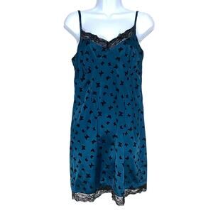 Wild Fable Butterfly Babydoll Mini Slip Dress 10 Lace Trim Y2K Whimsigoth Sexy